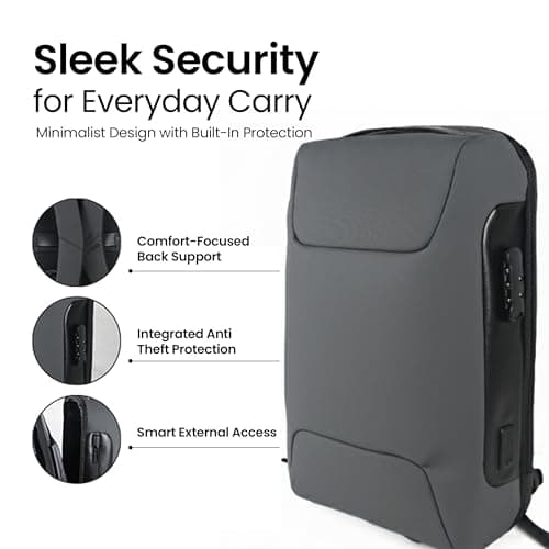 UBIQ Laptop Bag for 15″ Laptop I Water Resistant Business Travel Brief with Padded Compartment & Organiser I Stylish & Durable Bag for Men 3