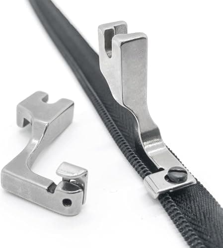 SIVANA's T69 Adjustable Invisible Zipper Foot for Sewing Machine – Heavy Duty Metal Presser Foot for Tailoring, DIY, Boutique Use – Compatible with Usha, Singer, Brother, and More 5