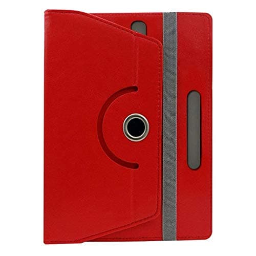 Hello Zone 360� Rotating 7� Inch Flip Case Cover Book Cover for Iball Slide Skye 03 -Red 2