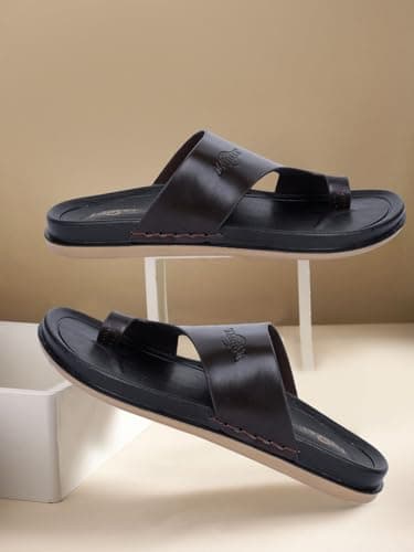 Lancer LUXE-201BRN Brown Double Density Soft Cushion Slippers, 9 5