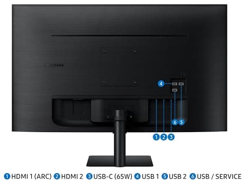 Samsung 32-inch(80cm) M7 4K UHD Smart Monitor, Type-C, Smart TV apps, TV Plus, Office 365, Apple Airplay, Dex, Bluetooth, IOT, Speakers, Remote (LS32BM700UWXXL, Black) 5