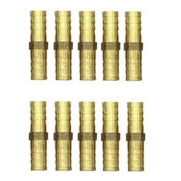 3xBrass Barbed Hose Tube Pipe Pagoda Fitting Coupler Connector 10Pcs 10mm-10mm