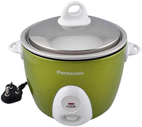 Panasonic SR-G06 300-Watt Automatic Small Electric Rice Cooker 0.3 Liters Apple Green | Stainless Steel Lid | Anodized Aluminium Pan| Best for Bechlor| Energy Efficient Cooking 2