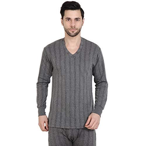 Men Thermal top |Men's Cotton Thermal Top (Vest V Neck) Grey