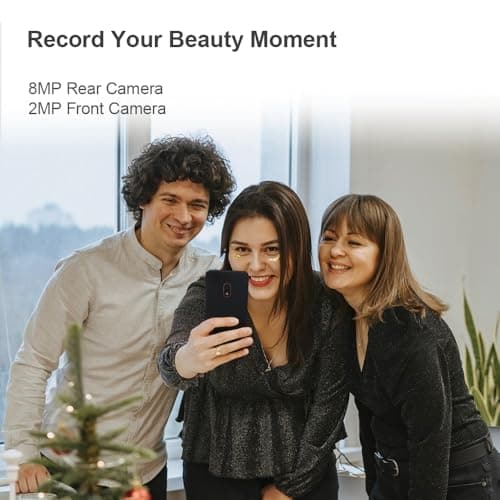 India Gadgets - Qin Keypad Simple Android: 2150mAh Battery: 3.54 Inch Touchscreen LCD: 2MP + 8MP Camera: IR Port - Senior & Children Friendly (Black) 5