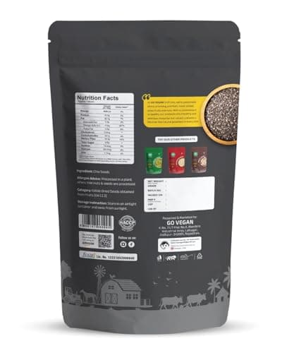 Go Vegan Chia Seeds 250g I Seeds for Eating | Seeds for Weight Management | Rich in Protein & Fibre 2