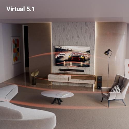 Zebronics 200W Soundbar with Dual Drivers, Virtual 5.1 Surround, 5.2" Subwoofer, BT v5.3, TV (ARC), USB, AUX, Wall Mountable, Karaoke, Wireless Mic, LED Display (Juke Bar 4120) 6