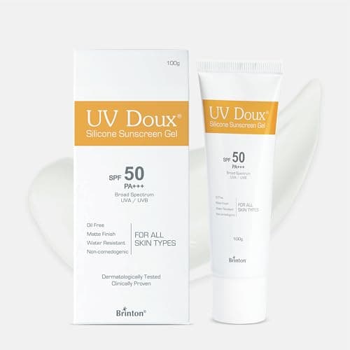 UV Doux Silicone Sunscreen Gel SPF 50 PA+++|India’s No.1 Dermatologist Recommended Brand|Invitro,In-Vivo Tested|UVA/UVB Protection, Benzene Free|No White Cast |Oily & Acne-Prone Skin |100 g 2