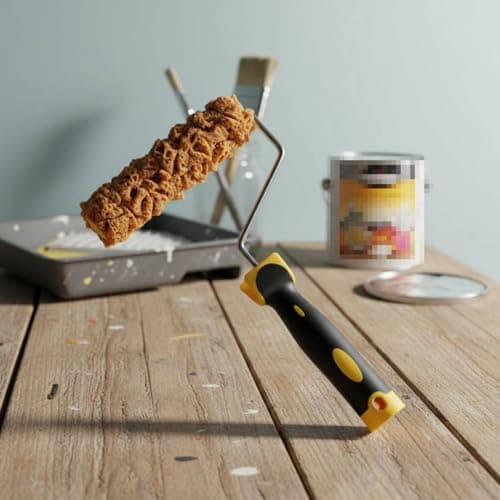SNAPPSY 3 Pieces High Absorbency Texture Paint Roller Kit Easy to Use Textured Sponge Roller Reusable Painting Supply Long-Lasting for Wall Decor, Renovation, 6 Inch 2
