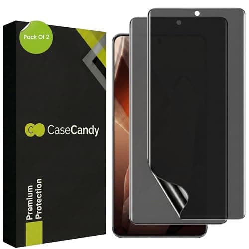 Casecandy® - (2 Pack Privacy Curved Screen Protector for OnePlus 13 Screen Size 6.82inch | OnePlus 13 Privacy Screen Guard Protector - HD/Easy Installation Kit