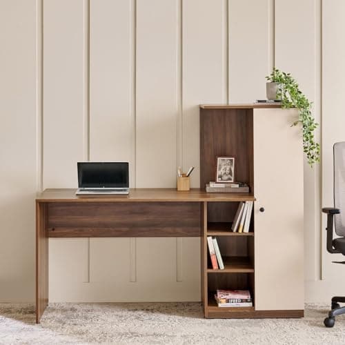 Spyder Craft Irish Engineering Wood Modern Office Desk Study Table Computer Table for Office Work from Home Kids Study Room Workstation with Storage