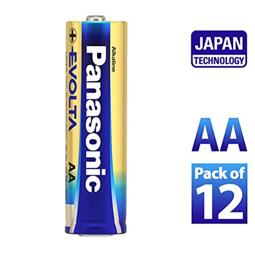 Panasonic Evolta AA Alkaline 1.5V Battery, Pack of 12, 20 Times Longer Lasting Than Standard zinc Carbon Batteries,Anti-Leak Seal,Protects Power for up to 10 Years 2