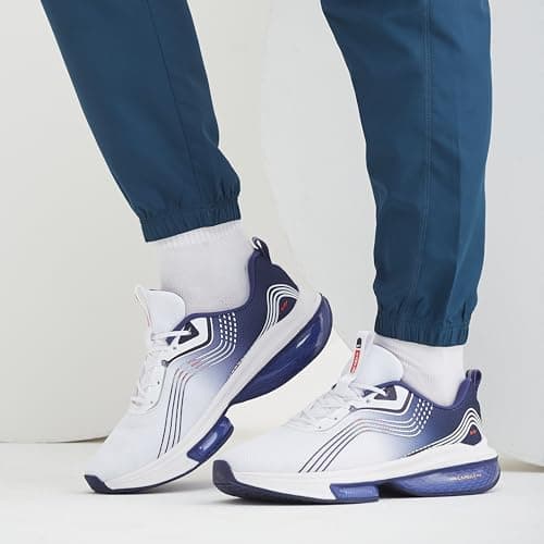 Campus Men's LAM Running Shoes WHT/Navy - 10UK/India 3
