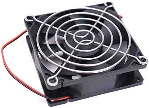 Electronic spices DC 12V Cooling Fan for PC Case, CPU Cooler with 3 Inches Grill 2