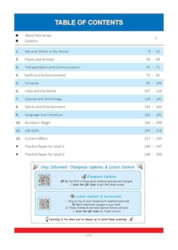 Oswaal One For All Olympiads Class 2 General Knowledge (GK) Prep-Guide Book | Chapter-wise Previous Years' Solved Papers | Questions for SOF& Other Exams 2026 | With Sample Practice Papers & Oswaal.AI 2