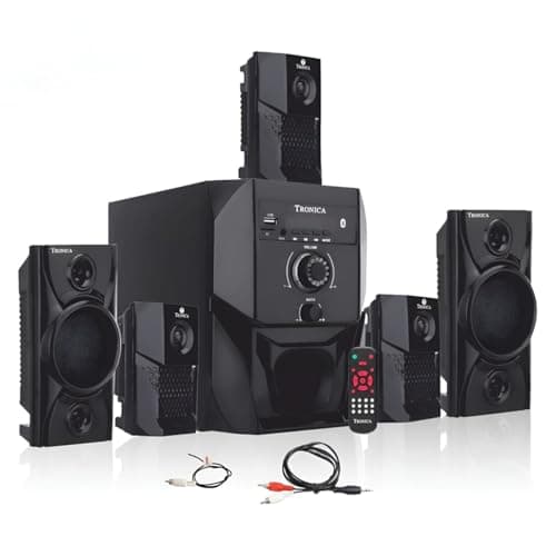TRONICA Super King 5.1 40Watt |Bluetooth Home Theater System |Multimedia Speaker with Subwoofer| Deep Bass Sound System for TV, Laptop & Phone | Movies & Gaming | USB, FM, AUX & Remote Control