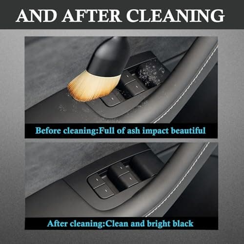 AUTOFRILL 2 Pcs Car Cleaning Accessories Kit | Interior & Exterior Cleaning Brush for Dashboard, AC Vent, Laptop Keyboard | Multi-Purpose Car Care Kit for Car Interior 5