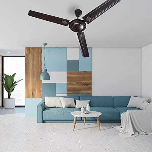Crompton Super Briz Deco 1200 mm (48 Inch) High Speed Decorative Ceiling Fan (Smoked Brown), Pack Of 1, 4 stars 5
