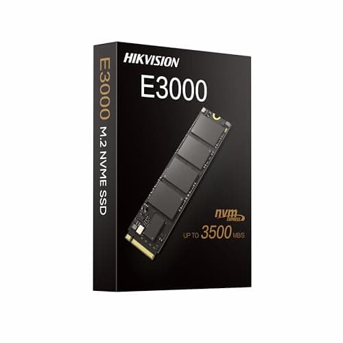 HIKVISION E3000 Internal NVMe PCIe M.2 SSD 256GB, Internal Solid State Drive, Gen 3x4, 2280, 3D NAND Flash Memory, Up to 3500MB/s Read Speed