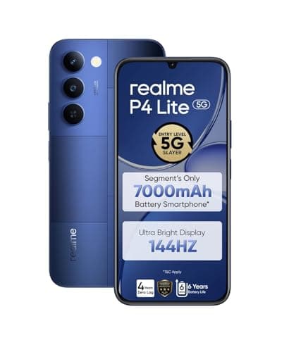 realme P4 Lite 5G (Mosaic Blue, 128GB Storage) (4GB RAM)