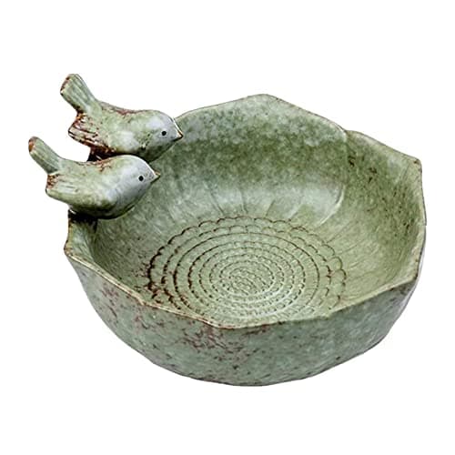 BNF® Bird Bath Garden Decor Statue Aquarium Fruit Plate Handicraft Ornaments|Home & Garden | Yard, Garden & Outdoor Living |Statues & Lawn Ornaments|1 Piece Ceramic Bird Bath Garden Decor. 4