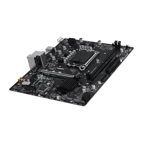MSI PRO H610M-S Motherboard, Micro-ATX - Supports Intel Core 14th, 13th and 12th Gen Processors, LGA 1700 - DDR5 Memory Boost up to 5600MT/s (MAX), PCIe 4.0 x16 Slot, M.2 Gen3 Slot 5