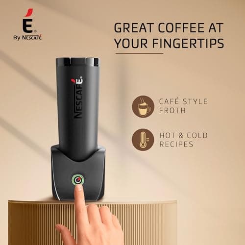 Nescafé E Coffee Maker for Cafe-like Frothy Coffee At Home | Make Espresso, Cappuccino, Latte at Home with E coffee maker 4