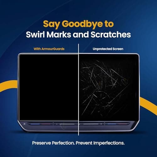 ARMOUR GUARDS Touch Screen Protector for Volkswagen Virtus 10.1 Inch Infotainment System (Transparent) Navigation Screen Virtus Accessory (Not A Tempered Glass) 4