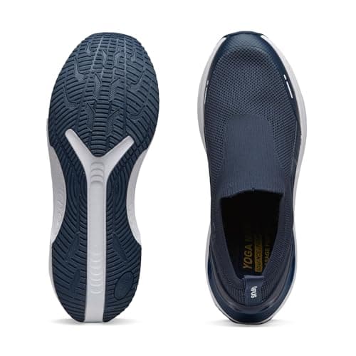 Campus Men's Flynn Walking Shoes Navy/WHT - 8UK/India 5