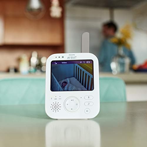 PHILIPS Avent Digital Baby Monitor with Camera and Audio, 3.5" Display Baby Camera Monitor with 2-Way Talk, Night Vision, Temperature, 980ft Range, Video Baby Monitor with No Wi-fi, Lullabies 5