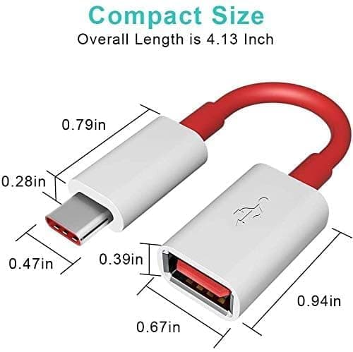 One Plus Premium Type C OTG Cable Connector Cord pendrive Compatible with All C Type Supported Mobile Smartphone Like OnePlus 10 pro, 11R,9R,10T,11T,8T (OTG Cable) 4