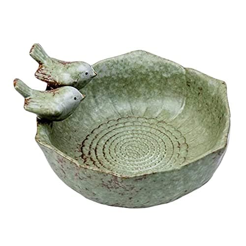 BNF® Bird Bath Garden Decor Statue Aquarium Fruit Plate Handicraft Ornaments|Home & Garden | Yard, Garden & Outdoor Living |Statues & Lawn Ornaments|1 Piece Ceramic Bird Bath Garden Decor.
