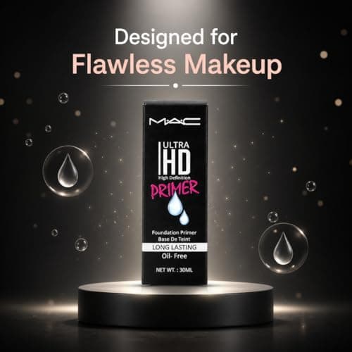MAAC Ultra HD High Definition Primer Long Lasting Oil Free Foundation Base Lightweight Primer for Flawless Finish Pore Minimizing Skin Controls Oil Stay Smooth for All Skin Types Daily Use 5