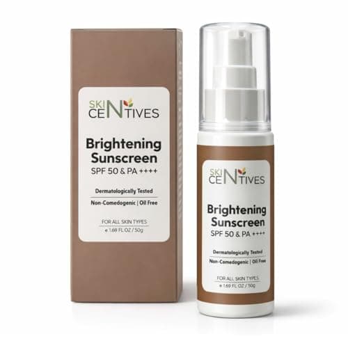 Skin Centives Sunscreen SPF 50 PA++++ for Oily & Acne Prone Skin | Niacinamide & Licorice Extract Brightening | No White Cast | Oil-Free, Oxybenzone-Free & Non-Comedogenic | dermatologically tested | 