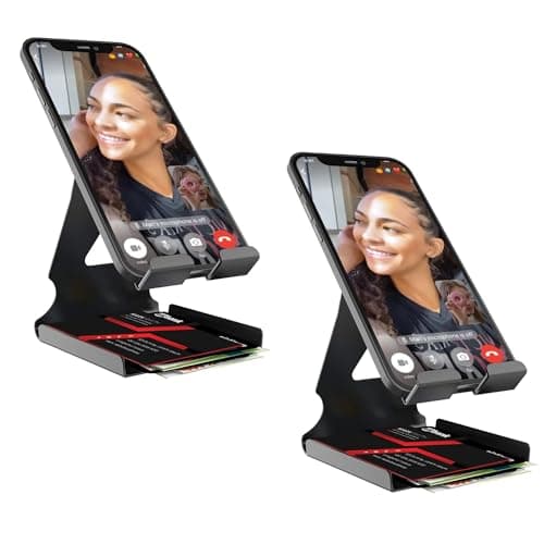 GizmoGrid Mobile Holder | Tablet Stand, Mobile Stand & for Kindle, ipad | Ideal for Classes, Calls, Gaming & Videos | Wide Compatibility | Anti-Skid Rubber - Made in India (ZenGrip - Set of 2)