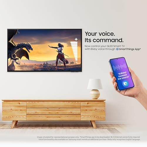 Samsung 163 cm (65 inches) Vision AI 4K Ultra HD Smart QLED TV QA65QEF1AULXL 4