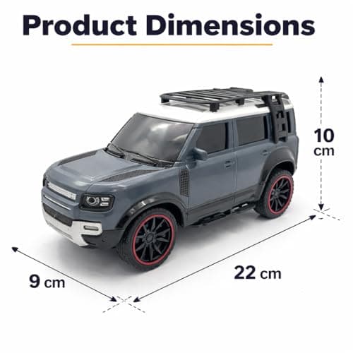 The Flyers Bay Remote Control SUV Car for Kids | Off-Road RC Car with Smoke Effects, Type-C Rechargeable Battery & Inbuilt Music (Arjan Vailly Song) | Toy for Boys & Girls 4+ (Blue) 2