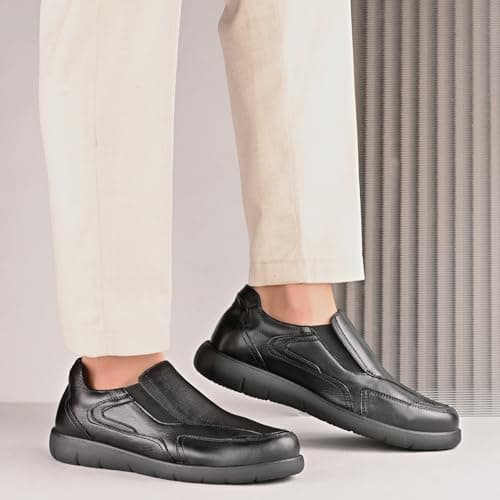 Blue Leather Men’s Formal | Pure Leather Slip-On Shoes | Soft & Comfortable Daily Driver | Casual Yet Elegant Formal Footwear 4042 2