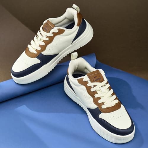 Campus Men's Avenue Off WHT/L.BLU Sneakers - 9UK/India 1 Pair 6