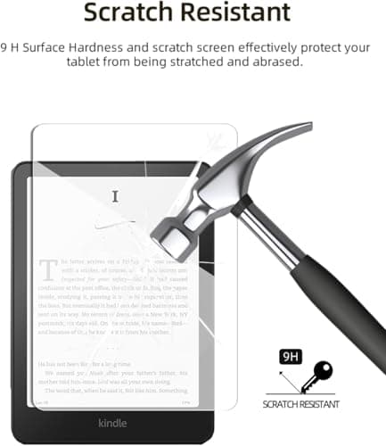 VERTUS® Premium Tempered Glass Screen Protector for All-new Amazon Kindle Paperwhite || Kindle Paperwhite (12th Generation) (7" inch) (2025 Released) 3