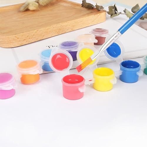 30-Pack 3ml Refillable Mini Paint Pots with Lids | Clear Plastic Empty Watercolor Containers | Small Artist Paint Jars, Storage Pods & Color Mixing Palette Strips for Acrylic, Gouache & Travel Art 2