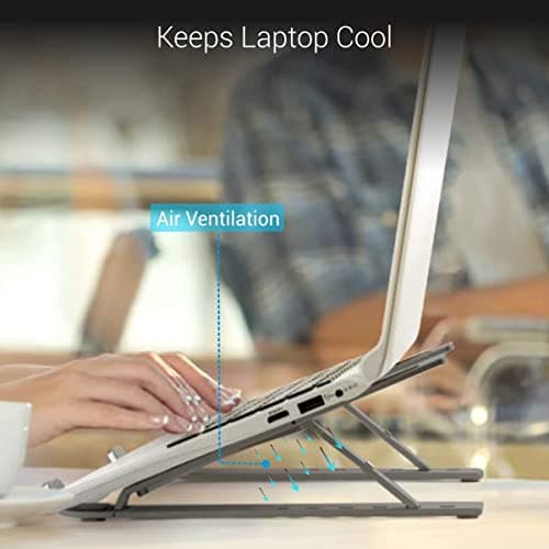 My Buddy K Portable Laptop Stand with Adjustable Height, Foldable, OverHeating Protection for Laptops & MacBooks 3