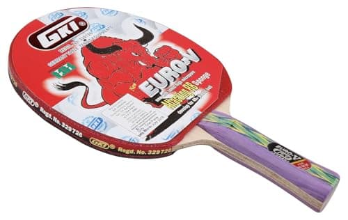 GKI Euro V Wooden Table Tennis Racquet (Multicolor, Pack of 1) 4