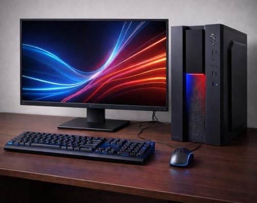 (Core i5-4590 Desktop PC)|16GB RAM | 512GB SSD | HDMI | VGA | USB 3.0 |RGB Light |Gigabit LAN| WiFi+Bluetooth|Windows 11 Ready |Office 19 |High-Performance Office & Home PC 3