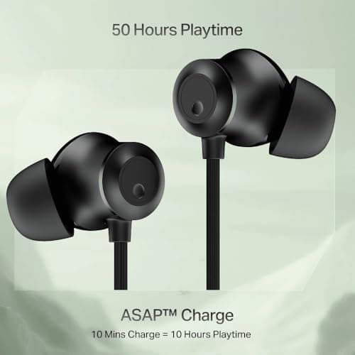 boAt Rockerz Prime 205 Wireless Neckband with 50H Playback, AI ENx™ Noise Cancellation & Beast™ Mode (Onyx Black) 3