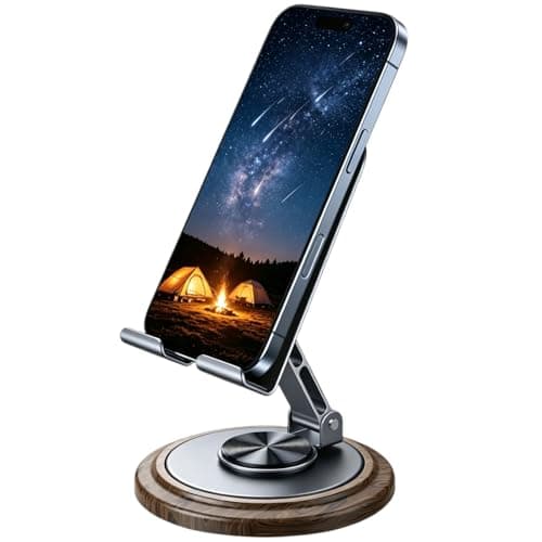 ZYEUNAGNB Foldable 360° Rotating Phone Stand for Desk