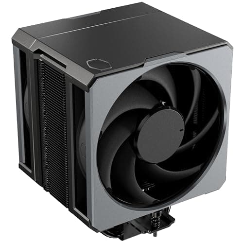 Cooler Master Hyper 612 APEX CPU Air Cooler, Dual Mobius 120 PWM Fan, Superconductive Composite 6 Copper Heat Pipes, 159mm Tall, Sleek Top Cover, AMD Ryzen AM5|AM4, Intel LGA 1851|1700 Brackets