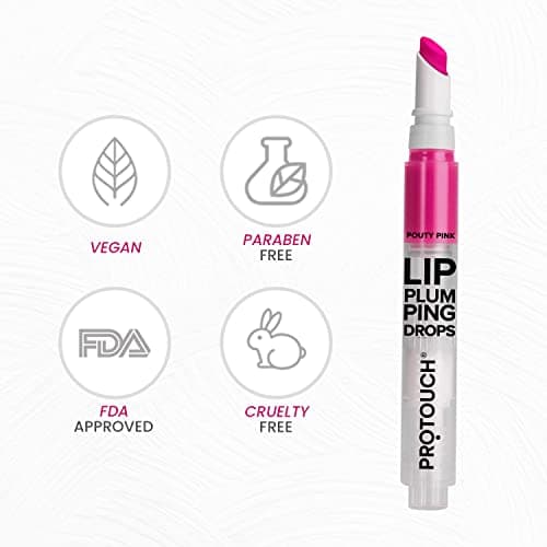PROTOUCH Lip Plumping Gloss - Pink, Instant Lip Plumper/Enhancer for Fuller & Shiny Lips, Non Sticky, Hydrating & Nourishing Lip Balm, Vegan, Caffeine & Grape Seed Extract 5