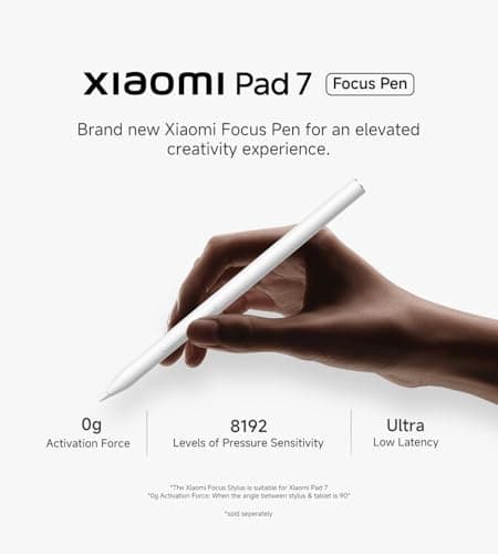 Xiaomi Focus Pen for Xiaomi Pad 7 & Pad 8 | Smart Pen/Stylus for Tablet | Pressure Sensitivity | Ultra Low Latency | 0g Activation Force 2