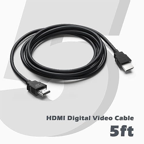 Ant Esports AEH0105 HDMI Cable 4K High-Speed HDMI Cord 18Gbps with Ethernet Support 4K 60Hz Compatible with Windows,Apple,UHD TV, Monitor, Computer,Xbox 360,PS5 PS4, Blu-ray, and More -1.5 Meter-Black 2